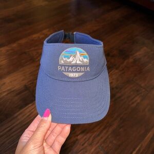 patagonia navy visor. one size